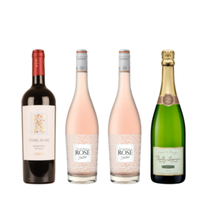 Combibox Primitivo, Rosé en Crémant